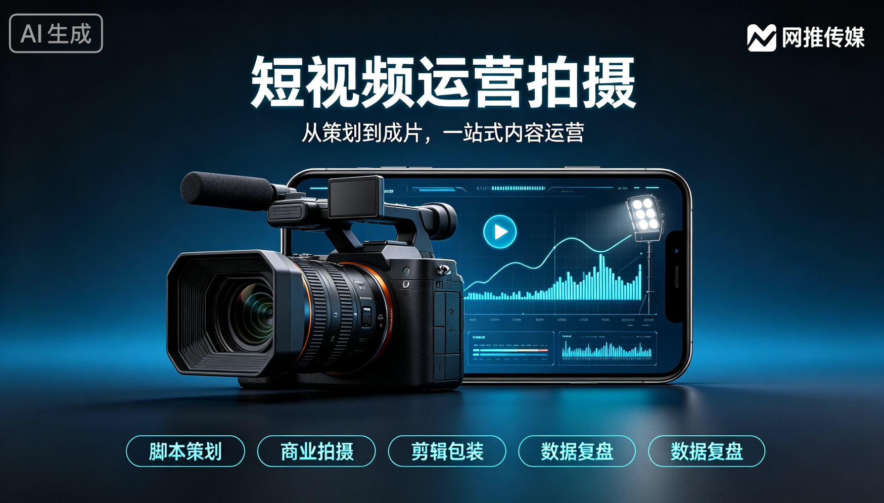 短视频运营宣传图